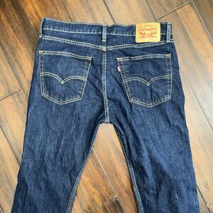 Levi's 527 Bootcut Men's Dark Blue Denim Jeans Classic 36X32